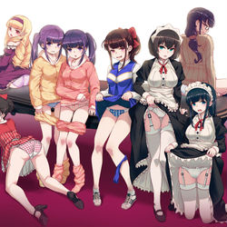 This is a pixiv picture whose title is 『嫌な顔されながらおパンツ見せてもらいたいドラマCD』.