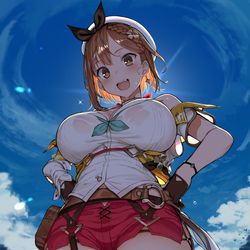 This is a pixiv picture whose title is 太ももの錬金術士.