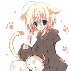 This is a pixiv picture whose title is 金髪ケモ耳少年rkgk.