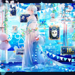 This is a pixiv picture whose title is まふまふ - 10th Anniversary -.