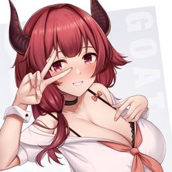 This is a pixiv picture whose title is ロリ爆乳.