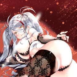 This is a pixiv picture whose title is ランジェリーにおきがえ（プリンツ・オイゲン）.