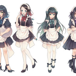 This is a pixiv picture whose title is kmtメイド💝.