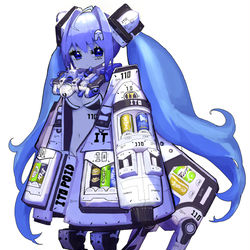 This is a pixiv picture whose title is 自動販売員.