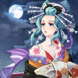 This is a pixiv picture whose title is 異国の花魁.