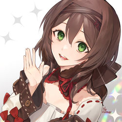 This is a pixiv picture whose title is 【お仕事】Vライバー「宿木りっか」.