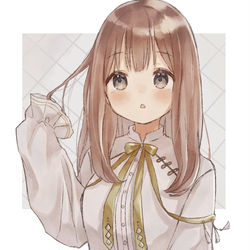 This is a pixiv picture whose title is 髪どうしようかな.