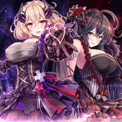 This is a pixiv picture whose title is 年末ライブをするローン&大鳳.