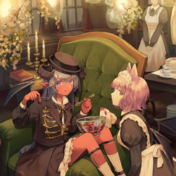 This is a pixiv picture whose title is 悪魔なお嬢様.