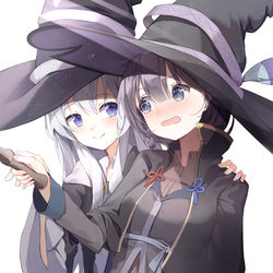 This is a pixiv picture whose title is 魔女の旅々.