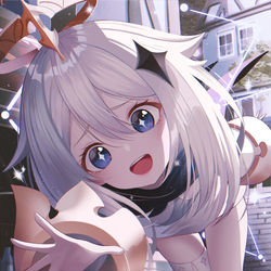 This is a pixiv picture whose title is パイモン.