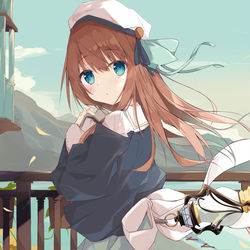 This is a pixiv picture whose title is 本と女の子.