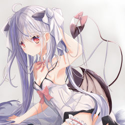 This is a pixiv picture whose title is 悪魔っこちゃん.