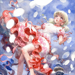 This is a pixiv picture whose title is クラゲっぽい瓔花ちゃん.