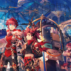 This is a pixiv picture whose title is 竜の空港-スカイジャンクション.