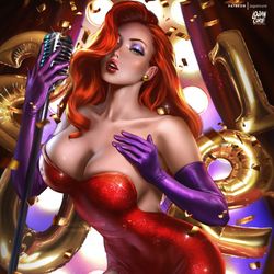 This is a pixiv picture whose title is ジェシカ・ラビット - Jessica Rabbit.