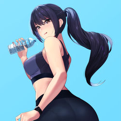 This is a pixiv picture whose title is 給水.