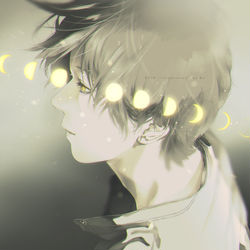 This is a pixiv picture whose title is 月が綺麗ですね.