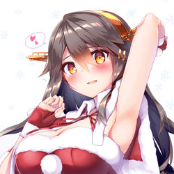 This is a pixiv picture whose title is 描き納め榛名ちゃん.