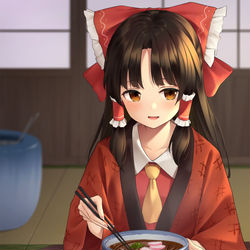 This is a pixiv picture whose title is 年越し霊夢.