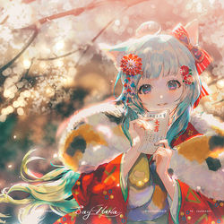 This is a pixiv picture whose title is 2021 大吉.