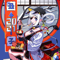 This is a pixiv picture whose title is 行く年来る年.