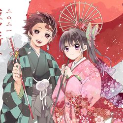 This is a pixiv picture whose title is 謹賀新年.