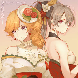 This is a pixiv picture whose title is Happy new year 2021!.
