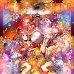 This is a pixiv picture whose title is 縁起物.