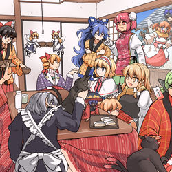 This is a pixiv picture whose title is 神社の元旦.