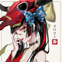 This is a pixiv picture whose title is 2021.