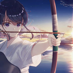 This is a pixiv picture whose title is 未来への一矢.
