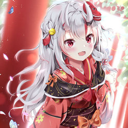 This is a pixiv picture whose title is 百鬼あやめ あけましておめでとう.