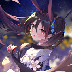 This is a pixiv picture whose title is 双马尾.