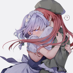 This is a pixiv picture whose title is 紅美鈴ファンの女に格の違いを見せつける十六夜咲夜.