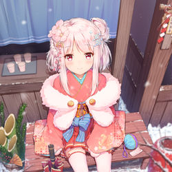 This is a pixiv picture whose title is Happy New Year 2021.