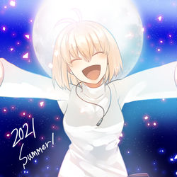 This is a pixiv picture whose title is もう一度　君に会える　夏が来る.