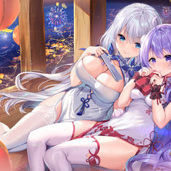 This is a pixiv picture whose title is 新年好.