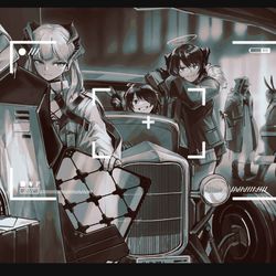 This is a pixiv picture whose title is 年始警邏業務.