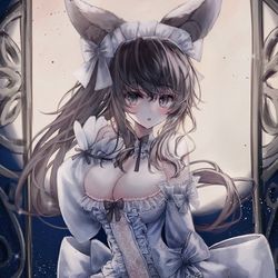 This is a pixiv picture whose title is 🌕.