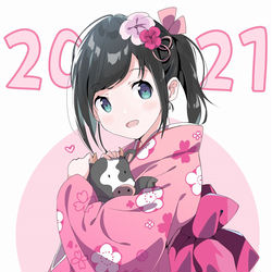 This is a pixiv picture whose title is 2021.