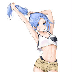 This is a pixiv picture whose title is Ponytail.