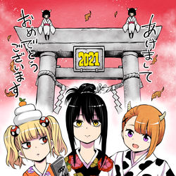 This is a pixiv picture whose title is あけましておめでとうございます.