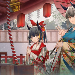 This is a pixiv picture whose title is 谨贺新春.
