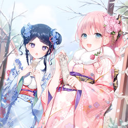 This is a pixiv picture whose title is 「仕事絵」 新年.