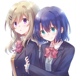 This is a pixiv picture whose title is 安達としまむら.