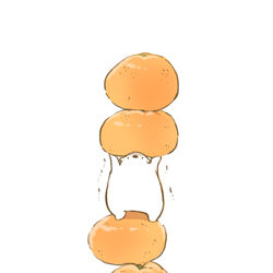 This is a pixiv picture whose title is くまみかんタワー.