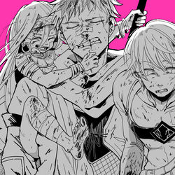 This is a pixiv picture whose title is 【〆09】シナズ＋男女ログつめ2.