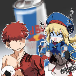 This is a pixiv picture whose title is 周回デビューの村正に差し入れに来るキャストリアちゃん.