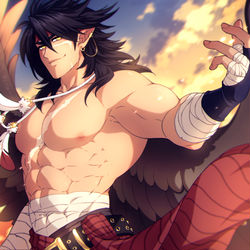 This is a pixiv picture whose title is The beefy birb once more.